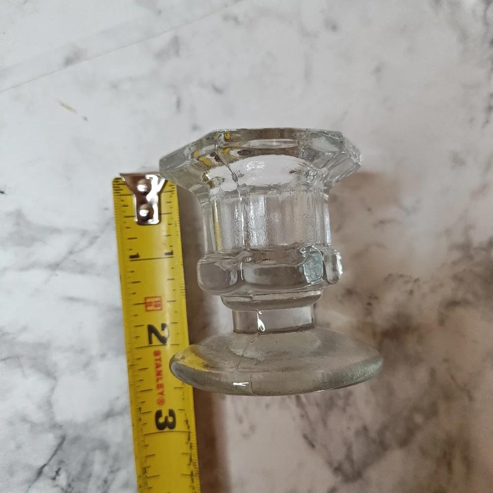 Glass Candle Votive Tealight Candlestick Holder Set Of 5